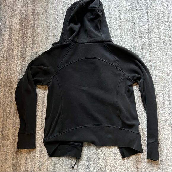 Lululemon Black Full Zip Scuba Hoodie Size 10 - Picture 12 of 15